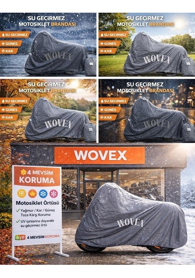 Honda İle Uyumlu Adv 350 Motosiklet Brandası Arka Çanta Uyumlu Su Geçirmez Uv Korumalı Branda,örtü,renk,gri Genel