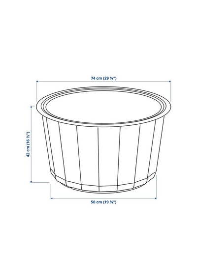 Ikea Lågaskär Bahçe Sehpası, Bej