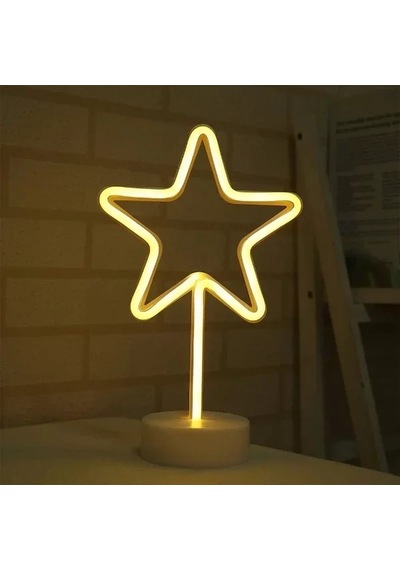 Home Yıldız Neon Led Lamba Çok Renkli