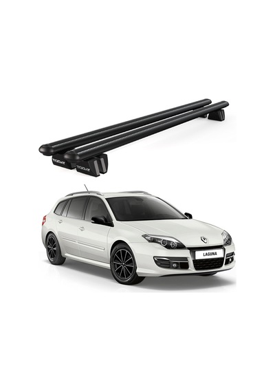 Pençe Renault Laguna Sw 2000-2015 Uyumlu Siyah Ara Atkı Port Bagaj Tavan Barı
