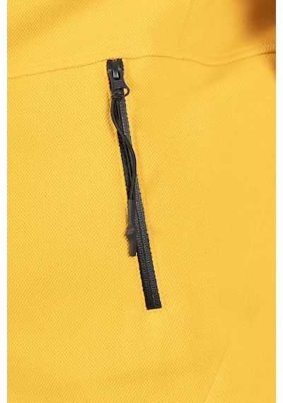 Maraton Sportswear Büyük Beden Erkek Hakim Yaka Dar Paça Uzun Kol Basic Sarı Eşofman Takımı 21518-Sarı