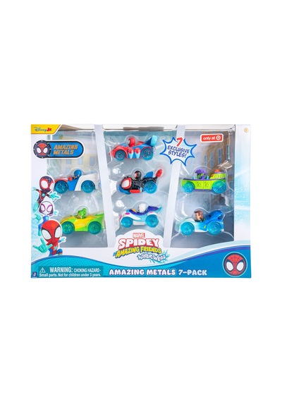 Spidey Amazing Metals Araçlar 7'li Paket Snf0386 Çok Renkli