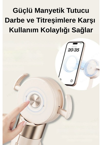 Wearfitpro Otomatik Açılır Manyetik Telefon Tripodu Uzaktan Kumandalı Selfie Çubuğu Cep Telefonu Tutucu Standı