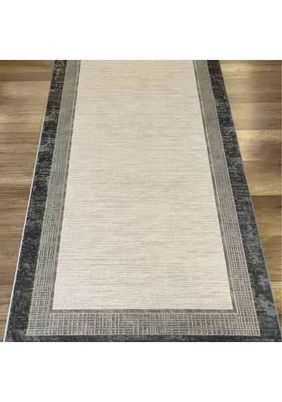 Hoom Rugs Aria 1105 Antrasit Pamuk Tabanlı Modern Halı Antrasit