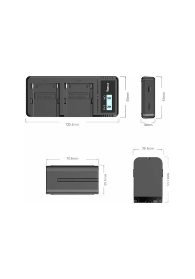 Smallrig 4086 Np-f970 Çiffli Şarj Cihazı
