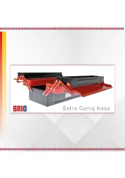 Brio Takım Çantası Dolu 5 Gözlü 420 Mm Kırmızı