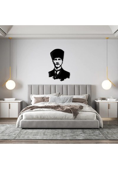 Atatürk Metal Tablo 2031 Siyah