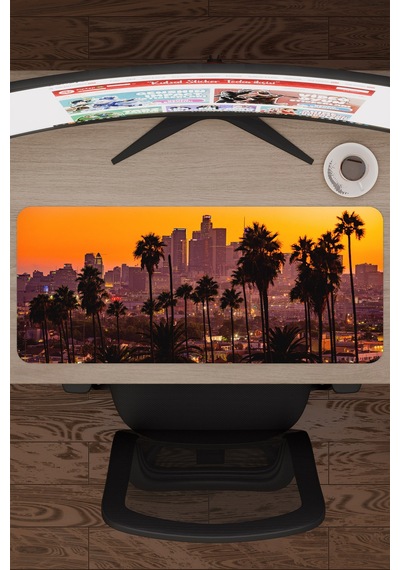 Kaliforniya Abd V5 70x30 Xl Gaming Kauçuk Kaymaz Taban Mouse Pad Fare Altlığı