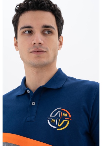 AR-MA Arma Erkek Baskılı Regular Fit % 95 Pamuklu %5 Likralı Polo Yaka T-shirt Y25374303701 İndigo AR-MA Arma Erkek Baskılı Regular Fit % 95 Pamuklu %5 Likralı Polo Yaka T-shirt Y25374303701 İndigo