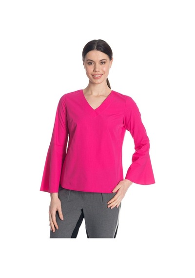Bulalgiy Kadın Pembe Kolları Volan Bluz - Bga078443 Pembe