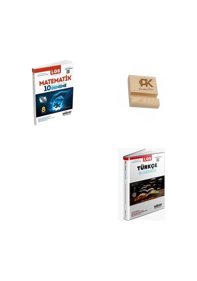 Miray Lgs 8. Sınıf Matematik Ve Türkçe Deneme + Telefon Standı