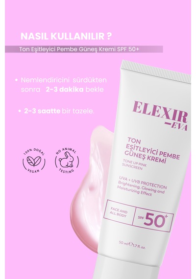 Spf 50+ Güneş Kremi Leke Karşıtı Günlük Güneş Koruyucu Uva & Uvb Koruma Desteği 50 Ml