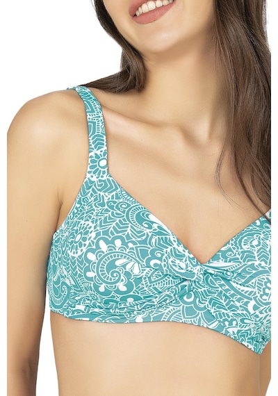 Endeep Kadın Şal Desenli Toparlayıcı Bikini Takımı Yeşil