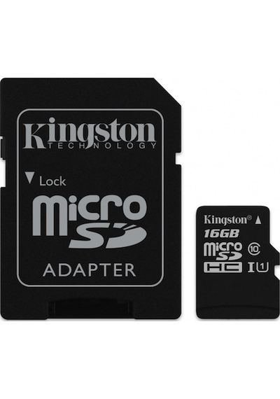 Kingston 16Gb Canvas Select Micro Sd Sdcs/16Gb Card 80Mb/S