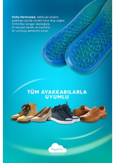 Tabanex Chilly Perforated Jel Tabanlık - Erkek
