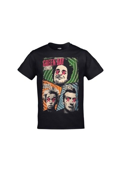 Kalic Studio Green Day Uno Dos Tre Baskılı Unisex Siyah Siyahorj284