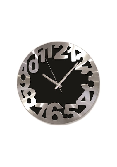 Time Gold Alüminyum Kalın Kadran Duvar Saati 36 Cm Altın