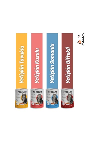 Yetişkin Kedi Konservesi 400 Gr, Gravy Sos İçerisinde Parça Etli 400 Gr X 24 Adet, Somon