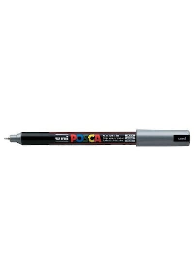 Uni Posca Pc-1mr Boyama Markörü 0.7 Mm Metalik Gümüş Renk