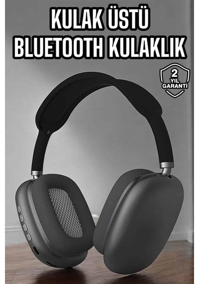 P9 Plus Hi-fi Ses Kalitesi Ayarlanabilir Mikrofonlu Bluetooth Kulaklık Siyah Mh-hs3783-2796