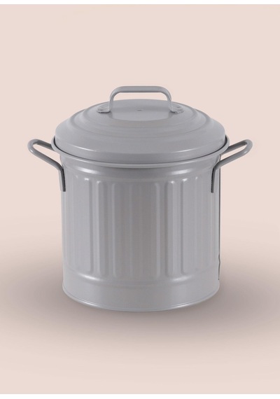 The Mia Çöp Kovası Tezgah Üstü 4 Lt Açık Gri Krn0035