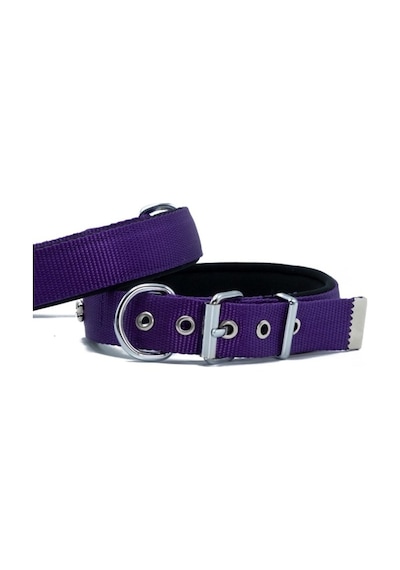 Doggie Konfor Dokuma Boyun Tasması Mor 2.5 x 37-45 CM Mor