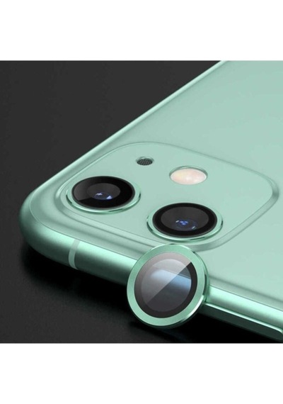 Apple Iphone 12 Mini Uyumlu Zore Cl-07 Kamera Lens Koruyucu Açık Yeşil
