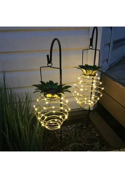 Ananas Görünümlü Güneş Enerjili Dekoratif Peri Led