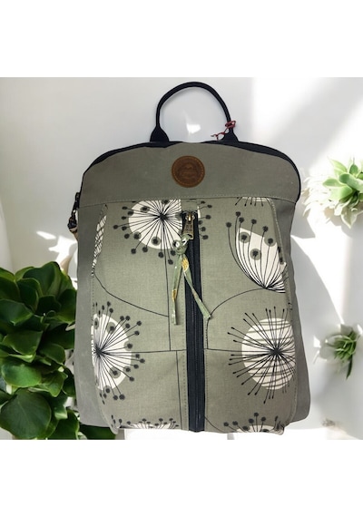 Old Cotton Cargo Vintage Kanvas Renkli Otantik Günlük Gezi Seyahat Sırt Çantası Lucas Bag 30 Cm X 37 Cm Gri