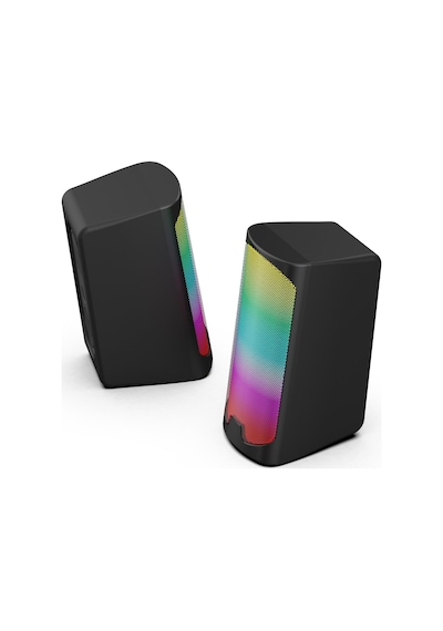 Polosmart Pgs403 Kablolu Rainbow Led Aydınlatmalı Gaming Hoparlör Speaker Siyah