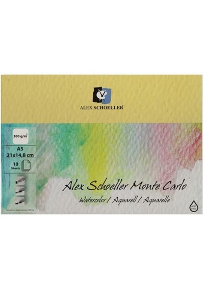 Alex M.carlo A5 Resim Defteri 300 Gr Alx-0234 Çeşitli Renk Ve Desen