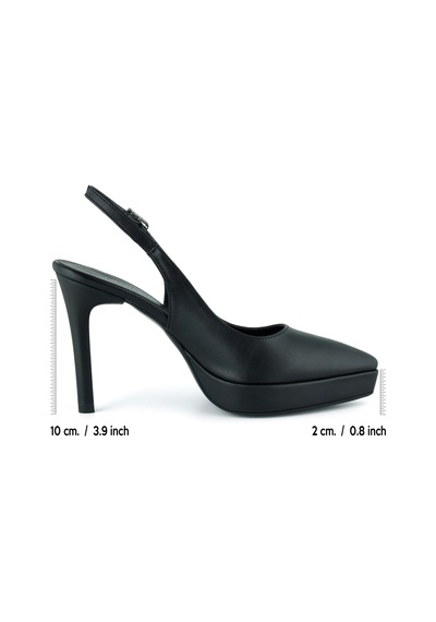 Erkan Saçmacı Scarlett Slingback Siyah Vegan Sivri Burun Arkası Açık İnce Platform Topuklu Ayakkabı Erkan Saçmacı Scarlett Slingback Siyah Vegan Sivri Burun Arkası Açık İnce Platform Topuklu Ayakkabı