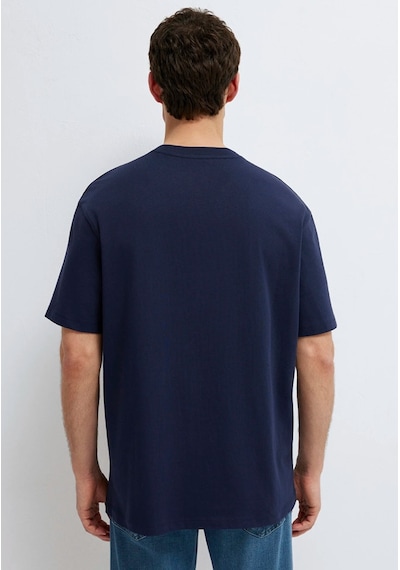 Mavi M0613282-82318 Gemi Baskılı Tişört Erkek T-shirt Lacivert