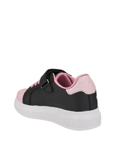 Zacoz Melodia Detaylı Simli Kız Çocuk Spor Ayakkabısı, Sneaker Siyah - Pembe