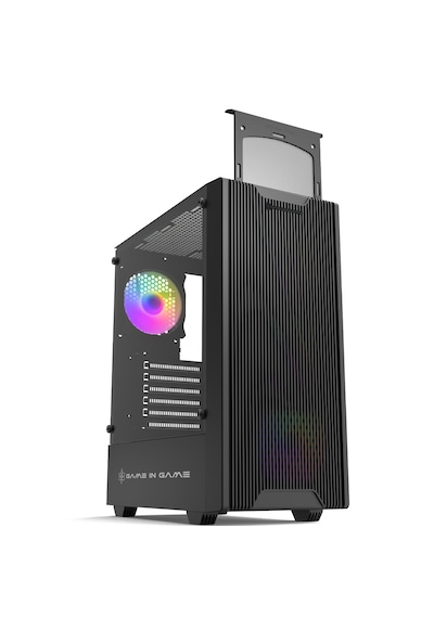 Game İn Game Pony 4x12cm Argb Fan Mesh Panel Temper Atx Kasa