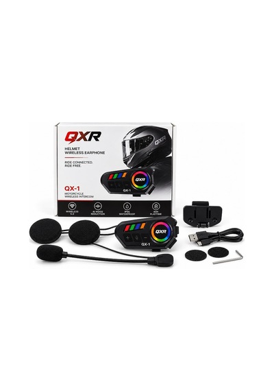İnterkom Qxr - Ox1 Bluetooth 5.0 - 2 Kişi Eşleşme Rpg Aydınlatma