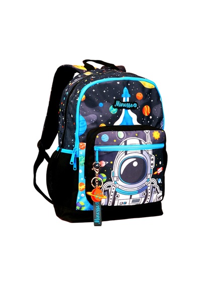 Astronot Desenli Erkek Çocuk 3'lü Okul Çanta Seti