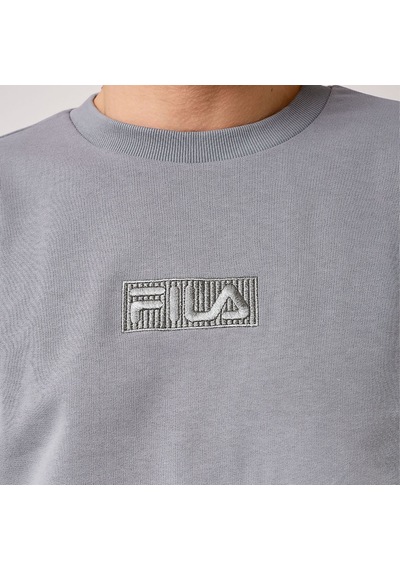 Gri Fila Erkek Bisiklet Yaka Sweatshirt Deva Fam0570 Gri