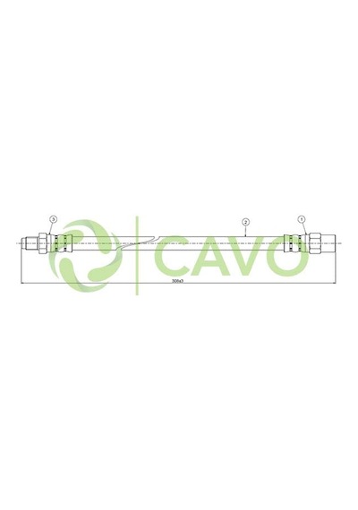 CAVO C800470A Fren Hortumu Arka 7 Berlina E38 88