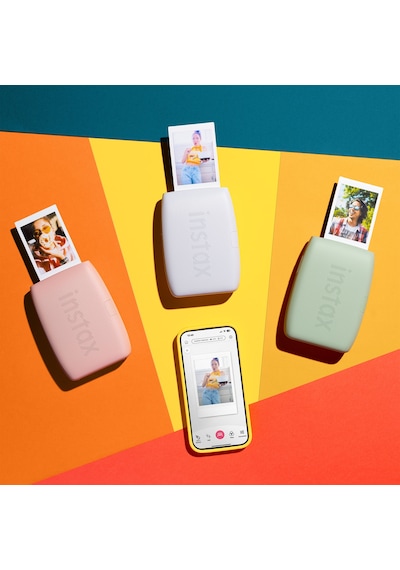 Instax Mini Link 3 Yeşil Akıllı Telefon Yazıcısı Ve 20'li Mini Film Yeşil