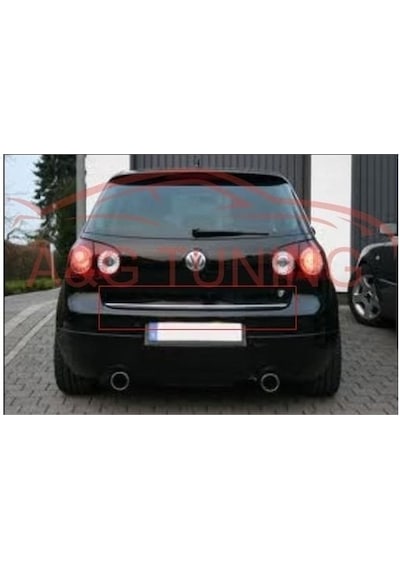 Volkswagen Golf 5 Krom Bagaj Alt Çıta Formlu 2005-2009 Paslanmaz N11.5040