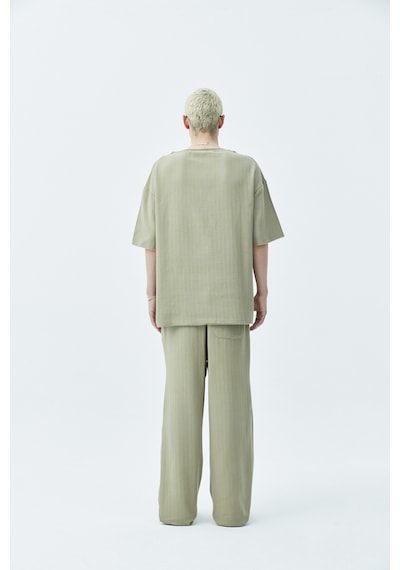 Vamos Basıc Oversize Keten Takım 40-635 Haki