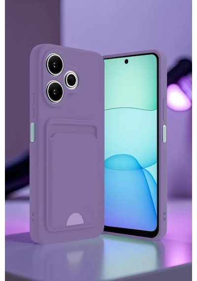 Newface Xiaomi Redmi 13 4g Kılıf Kelvin Kartvizitli Silikon - Lacivert