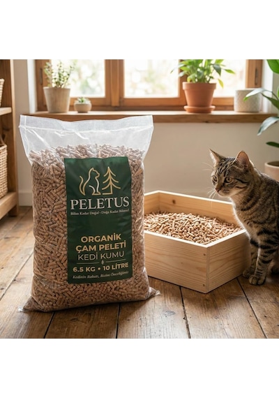 Organik Çam Peleti Kedi Kumu 6.5 Kg - 10 Litre,%100 Doğal Kimyasal İçermeyen, Güçlü Koku Kontrolü, Astımlı Ve Alerjik Kediler İçin Uygun, Tozsuz Kolay Temizlik Organik Çam Peleti Kedi Kumu 6.5 Kg - 10 Litre,%100 Doğal Kimyasal İçermeyen, Güçlü Koku Kontrolü, Astımlı Ve Alerjik Kediler İçin Uygun, Tozsuz Kolay Temizlik