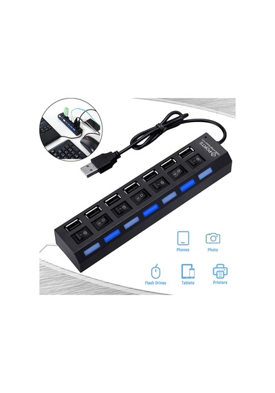 Daytona A4874-7 Portlu Usb 2.0 Hub Switch Çoklayıcı Çoğaltıcı