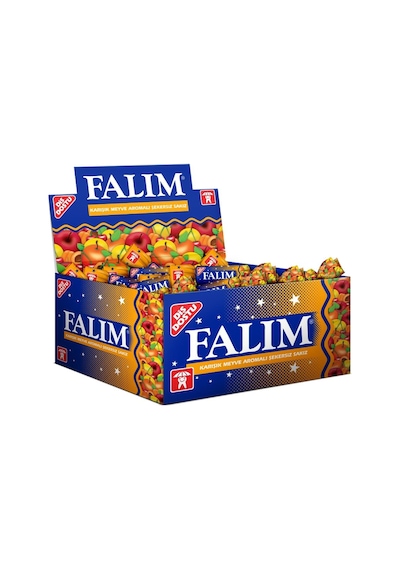 Falım Karışık Meyve Aromalı Sakız 100 X 1,4g