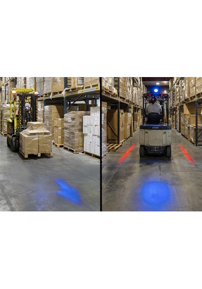 Forklift Çalışma Güvenlik Lambası Mavi İşaret Lamba 12-32V