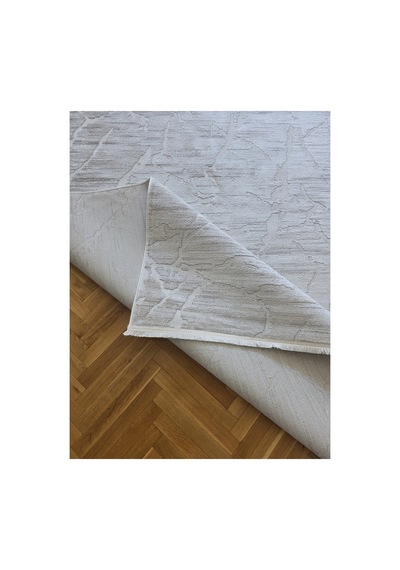 Badelya Home London 001 Krem Bej Bambu Akrilik Yumuşak Modern Özel Kesim Salon Koridor Halısı 002-krem/bej