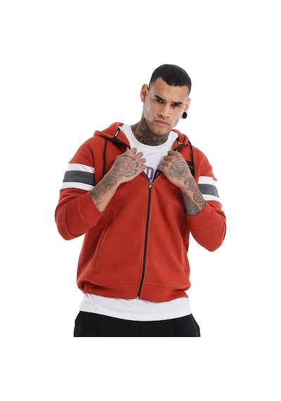 Sportive Munich Erkek Turuncu Günlük Stil Sweatshirt 24ke031-krmt Kahverengi