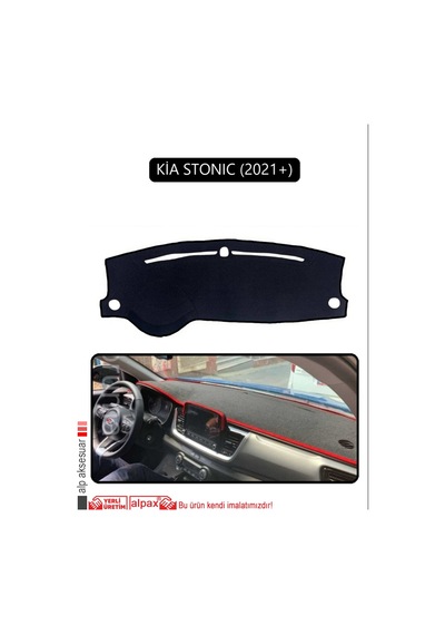 Kia Stonıc 2021+torpido Koruma Halısı Siyah Kenar